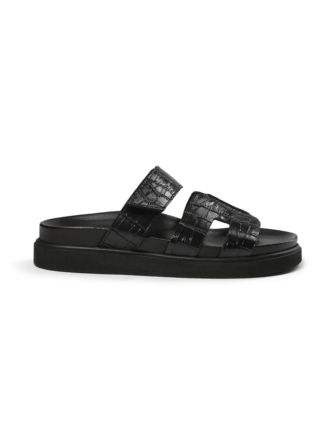Maru croco sandaler - black croco - Image 3