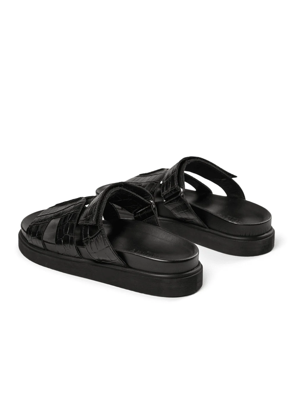 Maru croco sandaler - black croco - Image 5