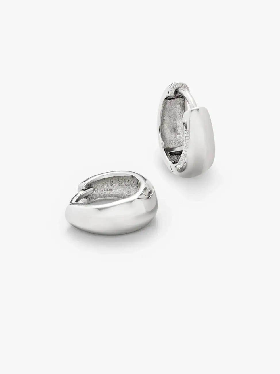 Dome hoops medium - 925 sterling sølv