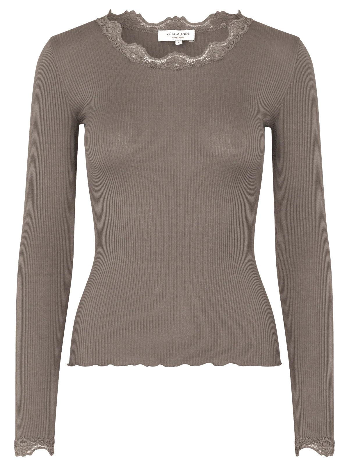 Babette silk lace genser - falcon