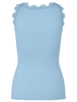 Babette silk lace topp - heaven blue - Image 2