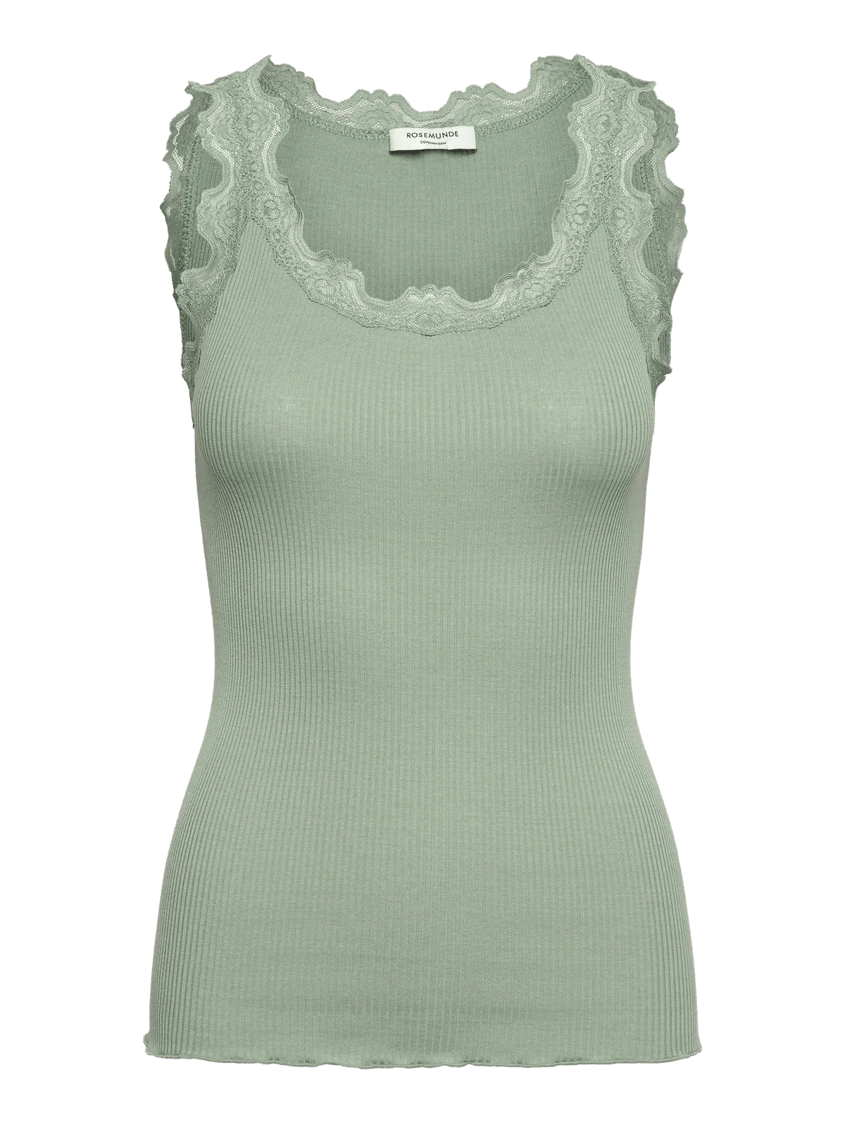 Babette silk lace topp - iceberg green