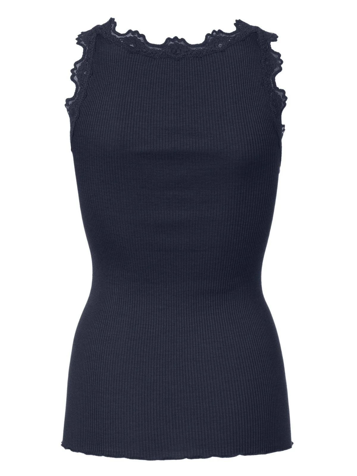 Babette silk lace topp - navy - Image 4