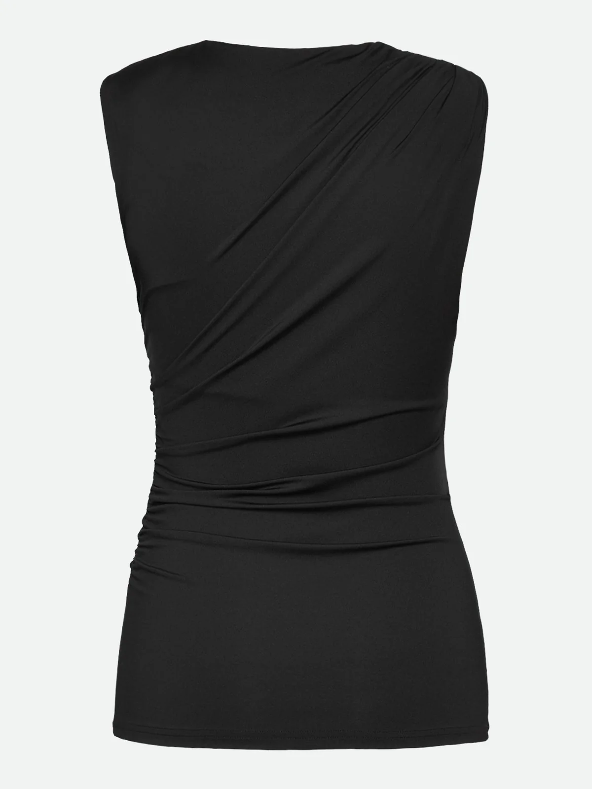 Billie drape topp - black - Image 2