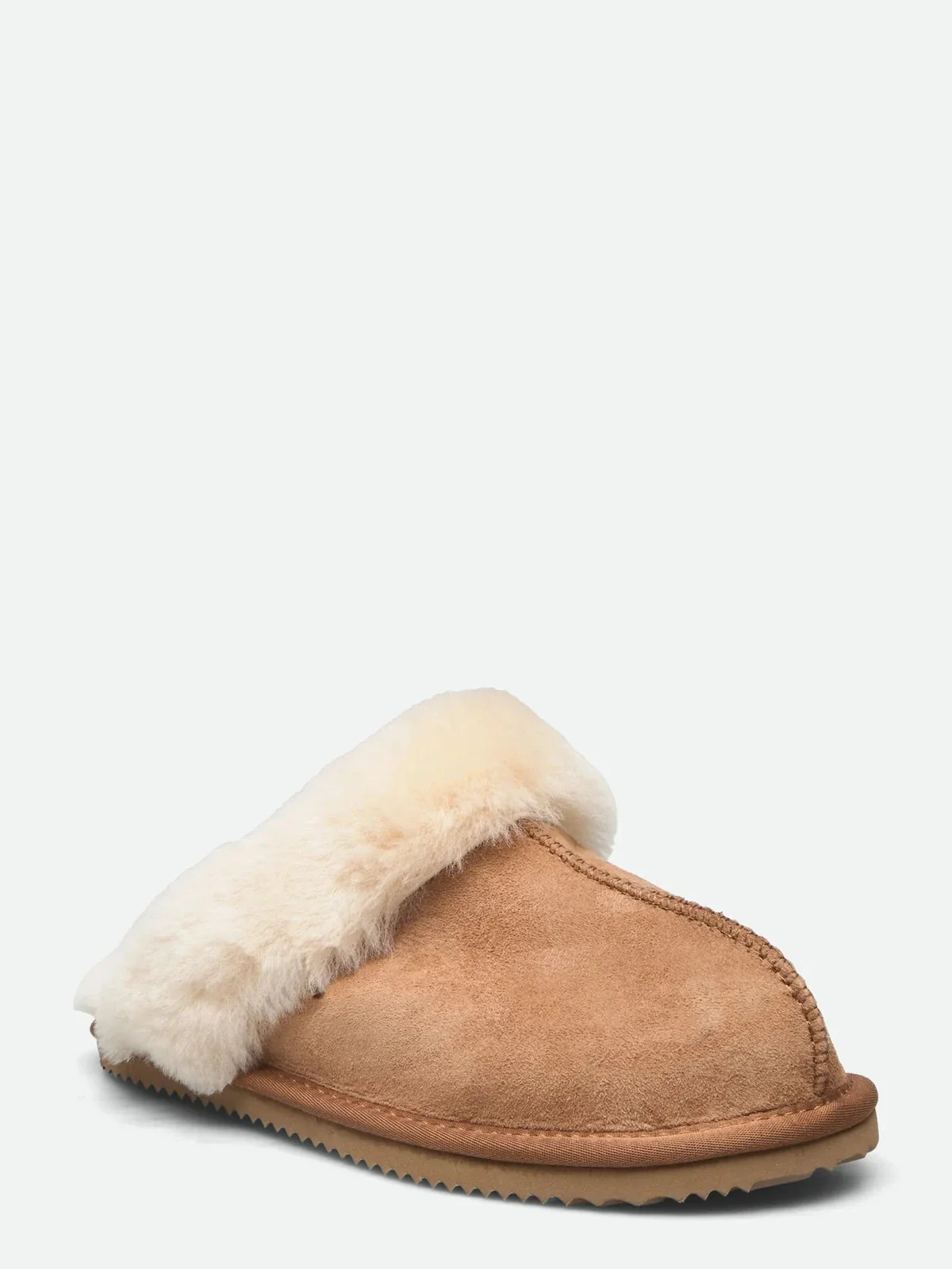 Sydney shearling reversed slippers - almond - Image 3