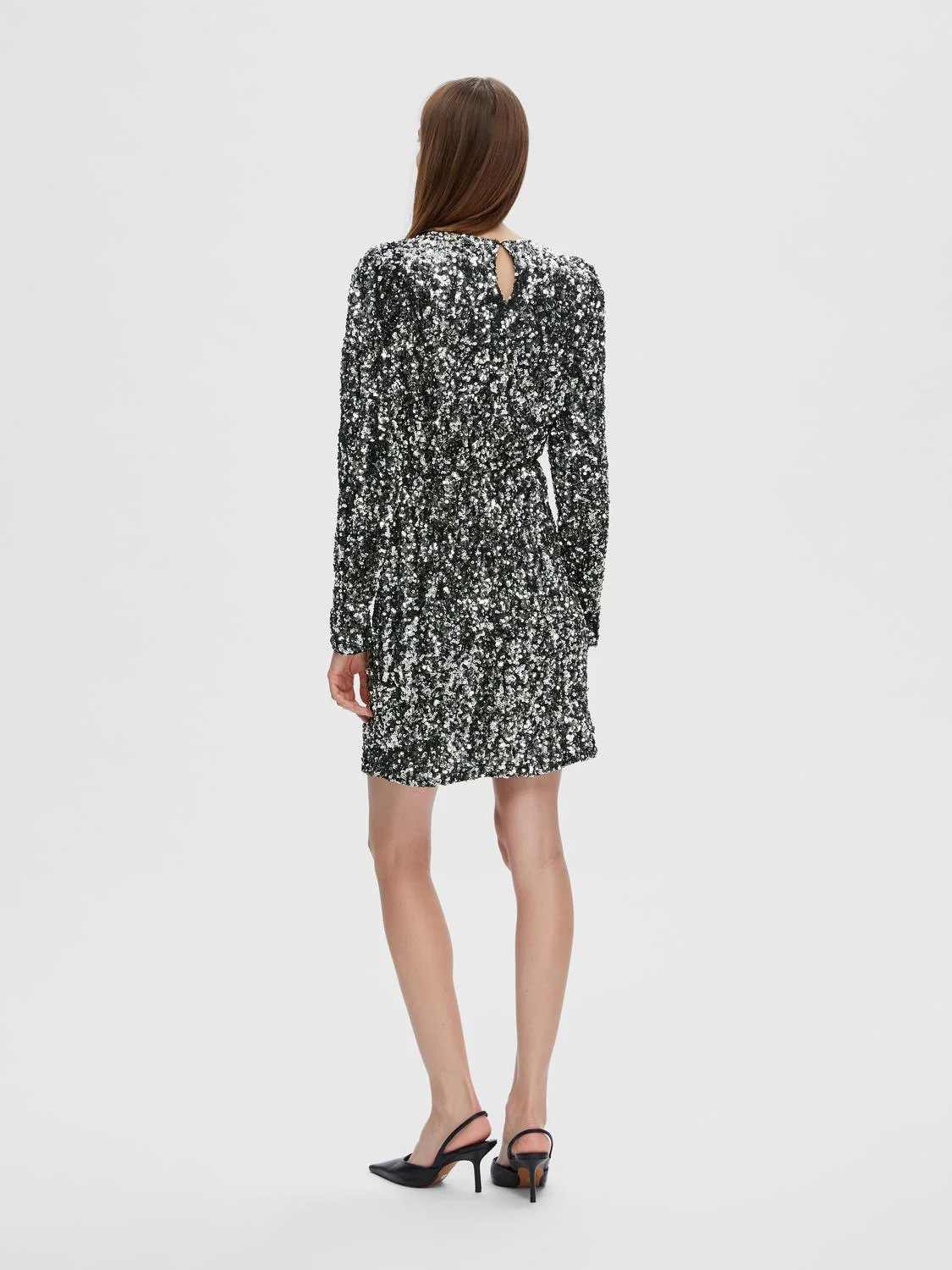 Colyn sequins kjole - silver - Image 4