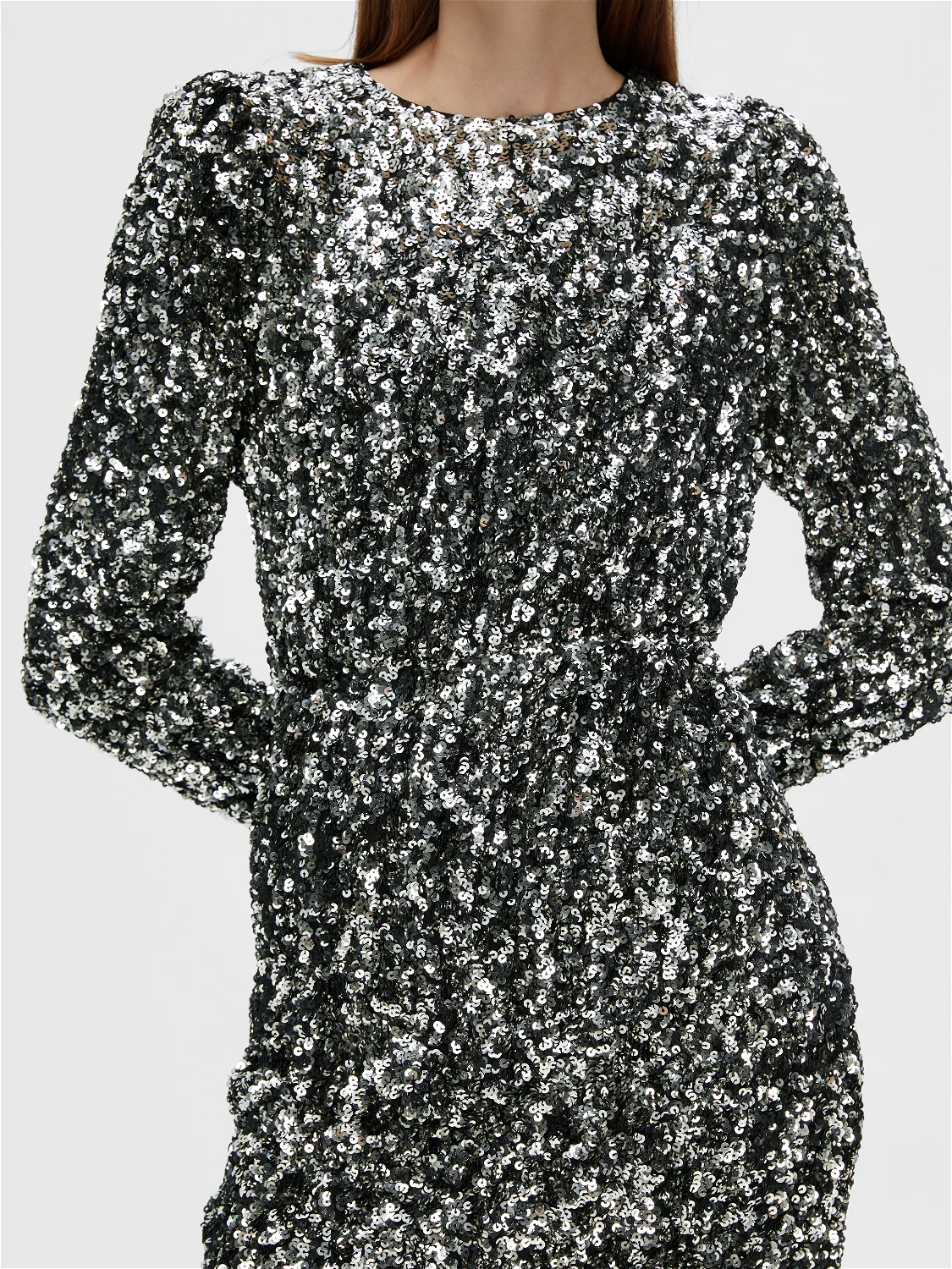 Colyn sequins kjole - silver - Image 5