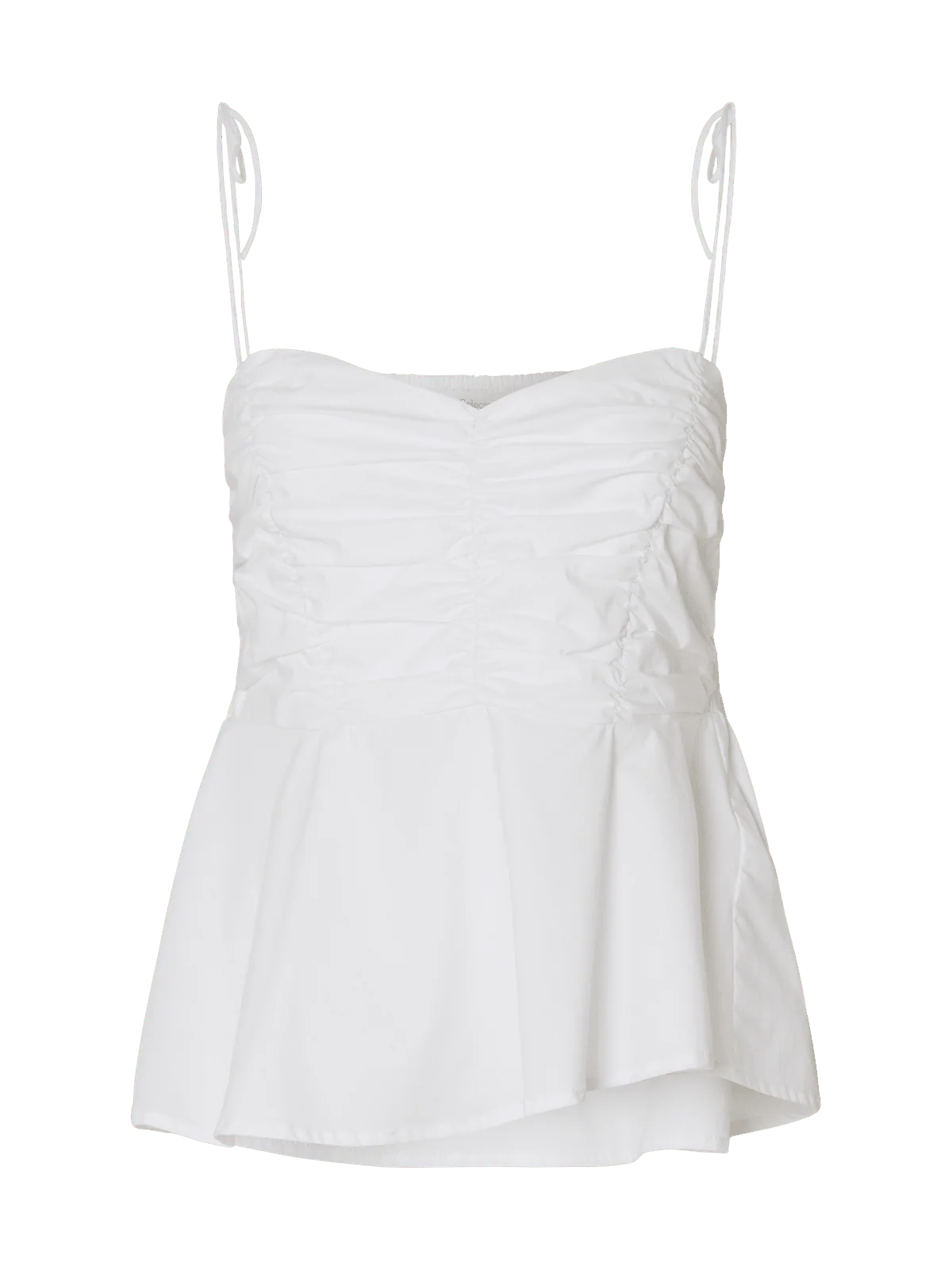 Delia strap topp - bright white