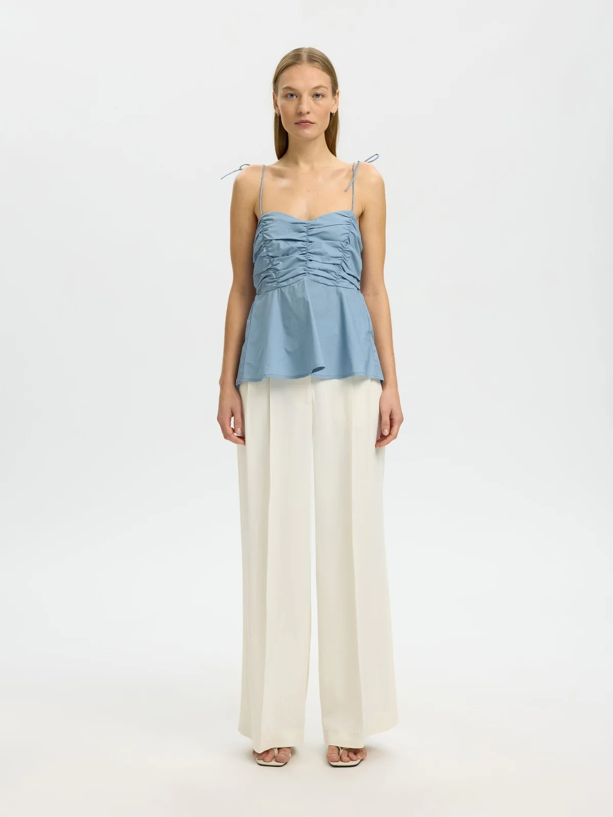Delia strap topp - dusty blue - Image 5