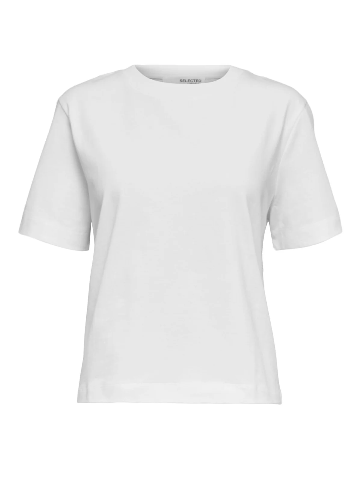 Essential boxy t-skjorte - bright white