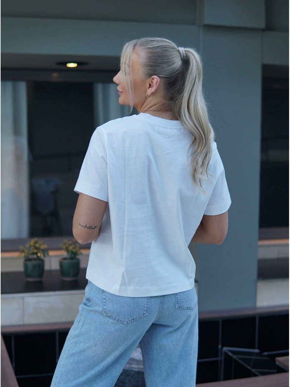 Essential boxy t-skjorte - bright white - Image 3