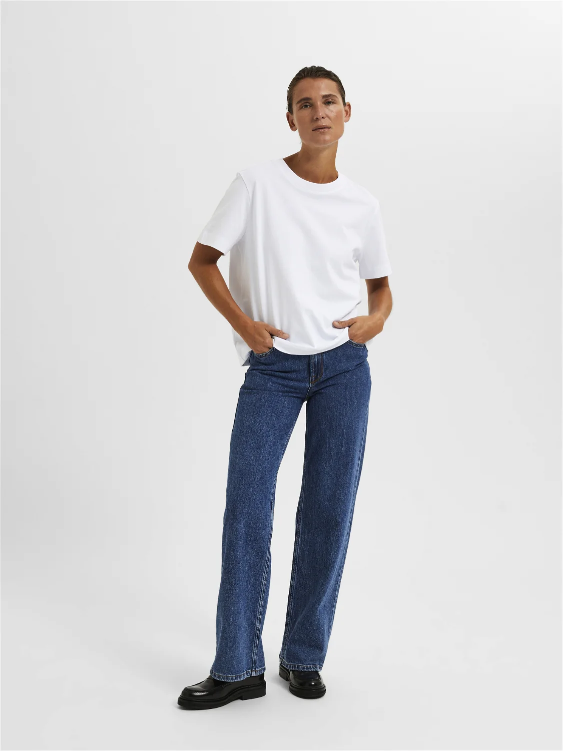 Essential boxy t-skjorte - bright white - Image 5