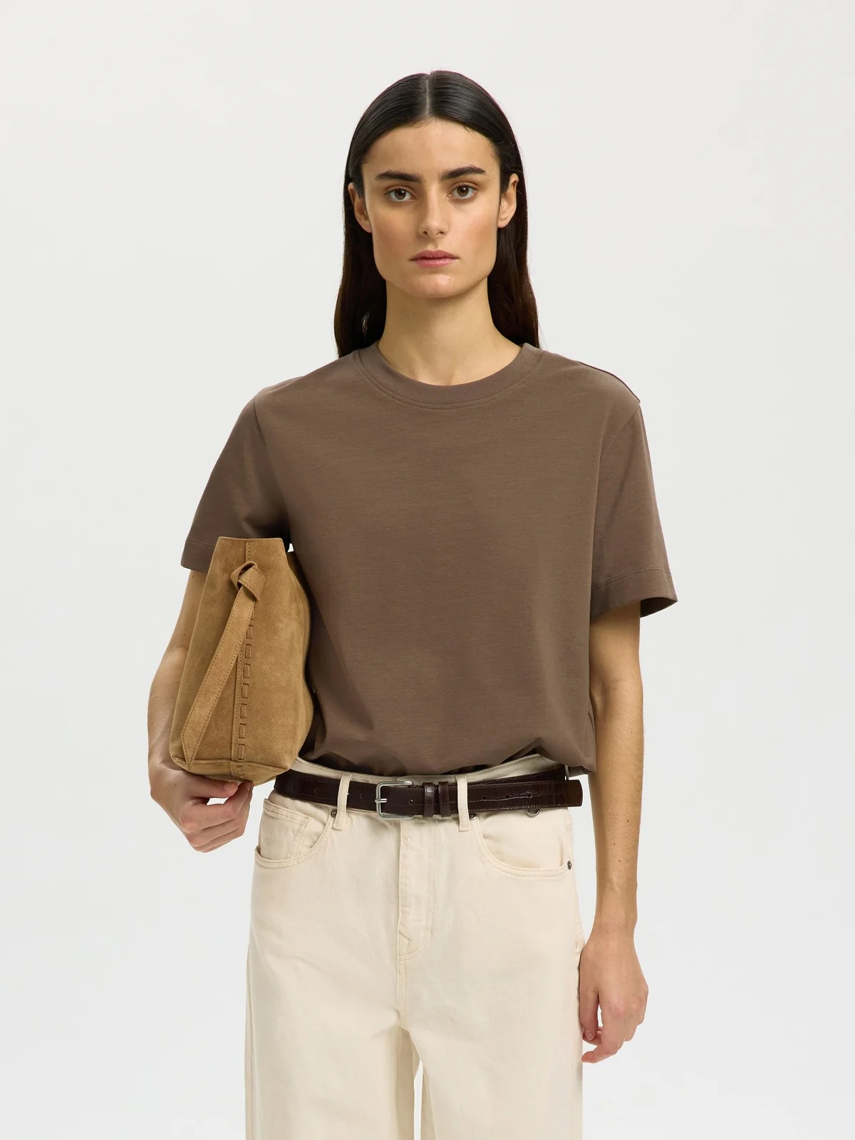 Essential boxy t-skjorte - chocolate chip - Image 2
