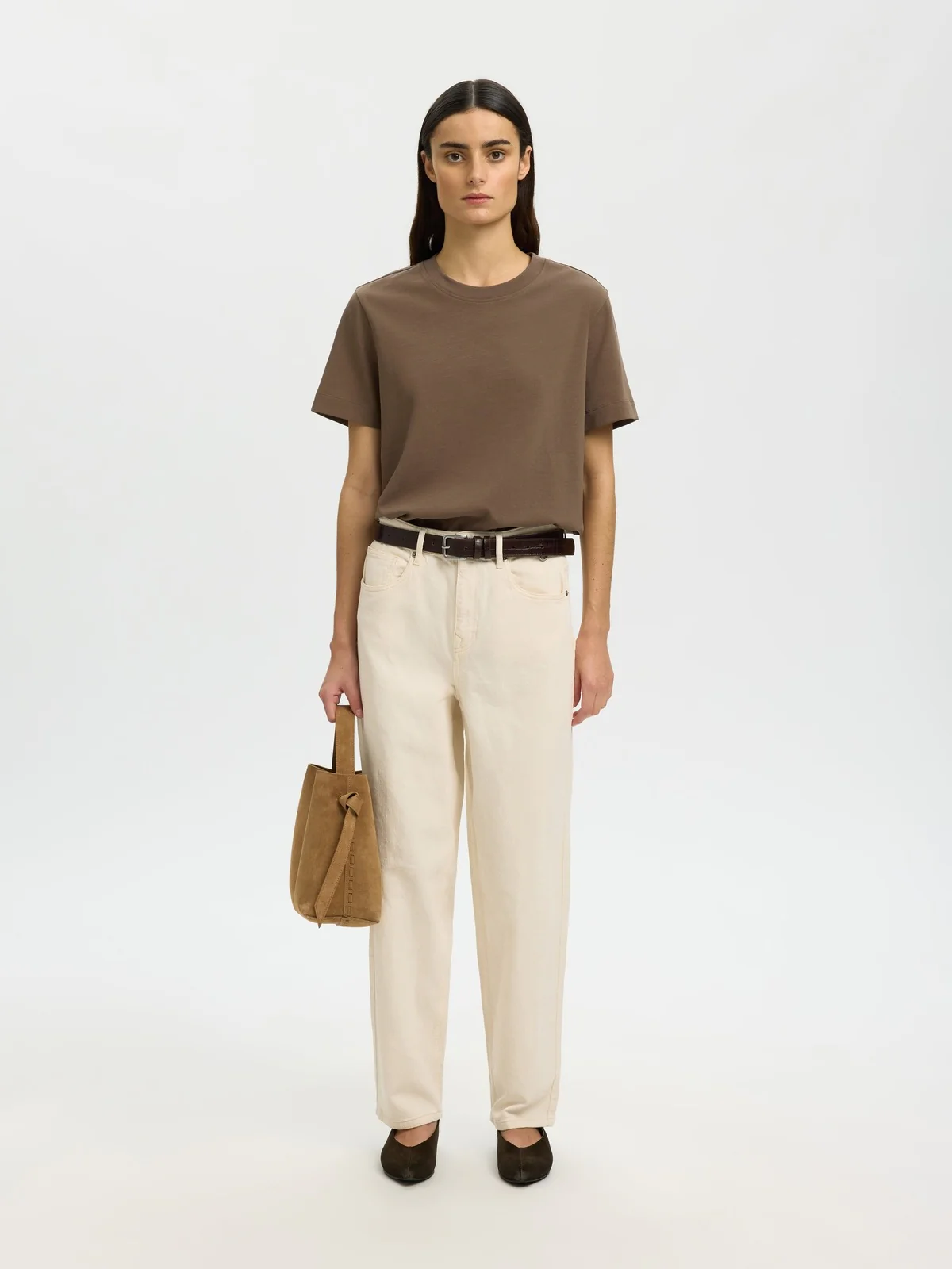 Essential boxy t-skjorte - chocolate chip - Image 4