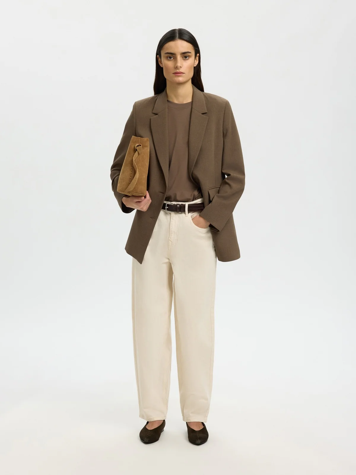 Essential boxy t-skjorte - chocolate chip - Image 6