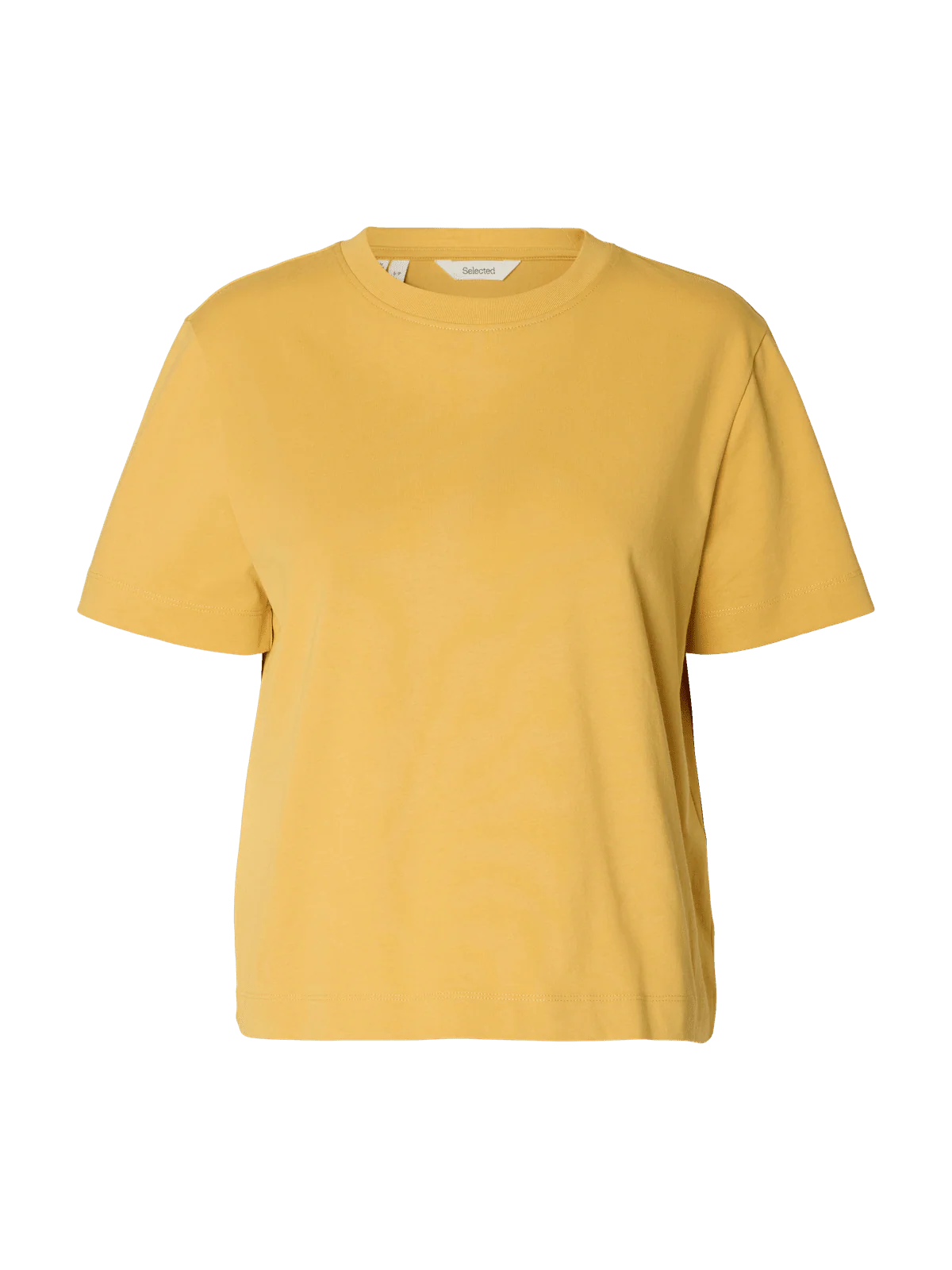 Essential boxy t-skjorte - ochre