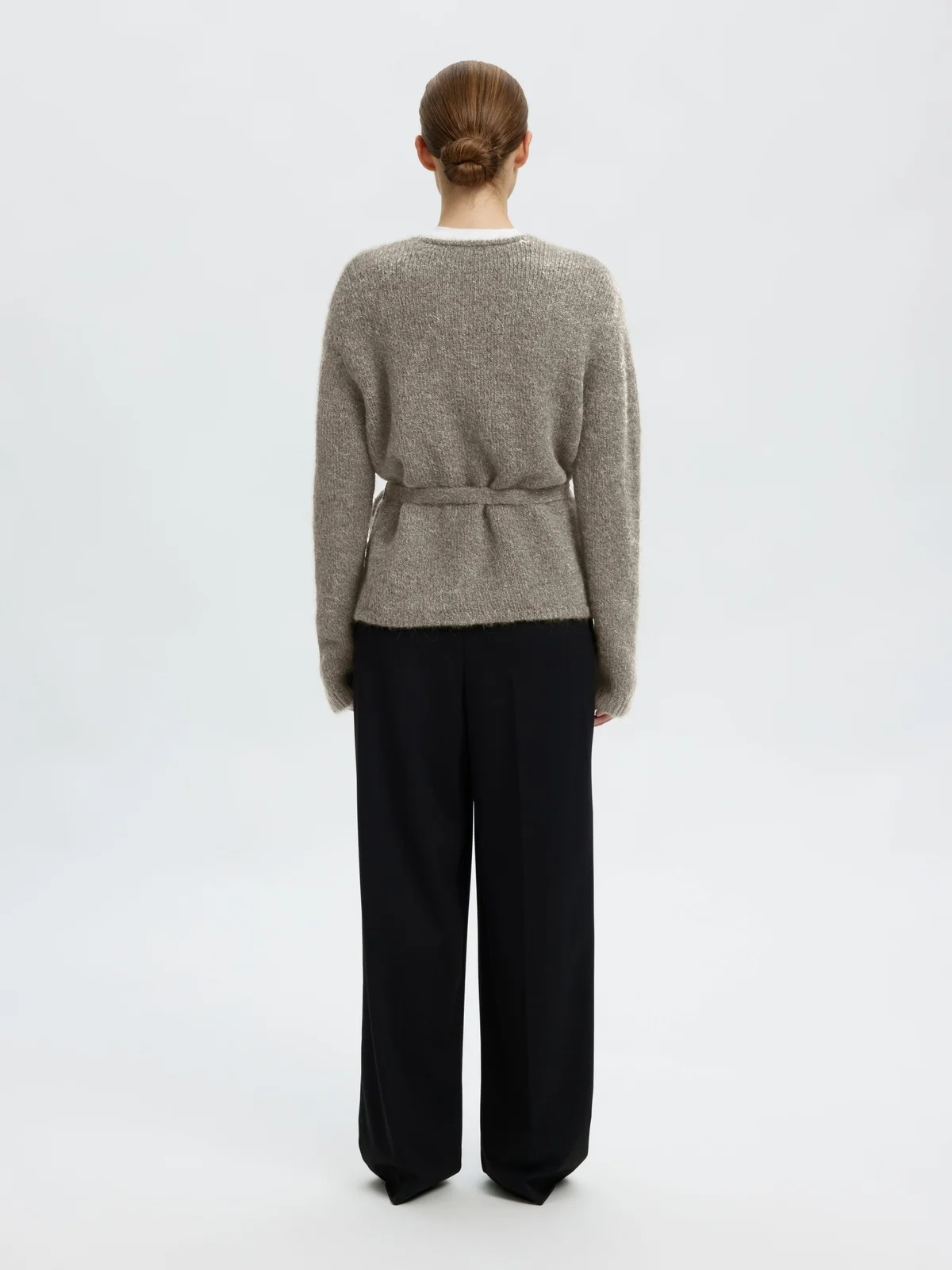 Gabriella belt cardigan - steel gray - Image 5