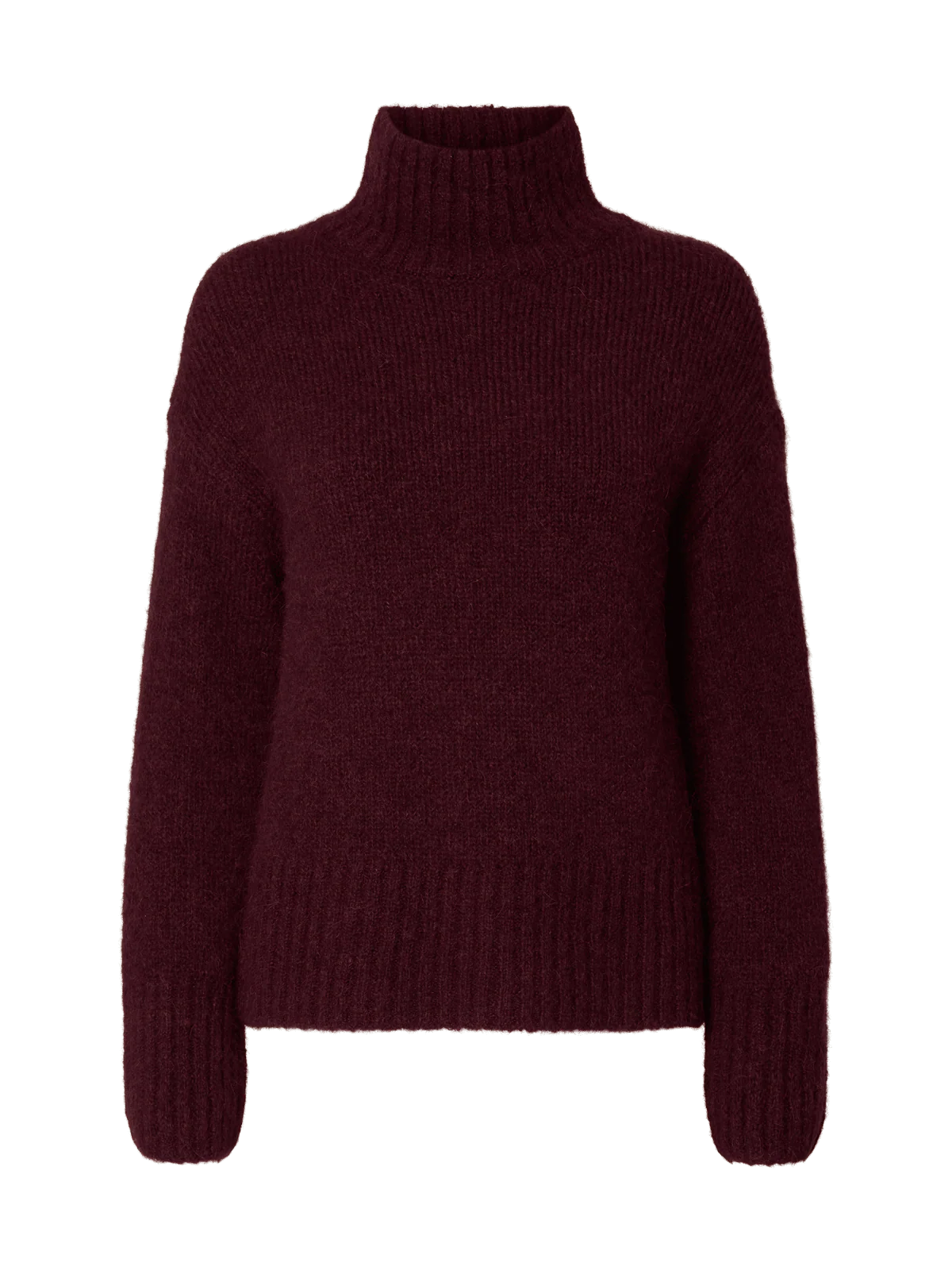 Gabriella ls knit high neck genser - fig