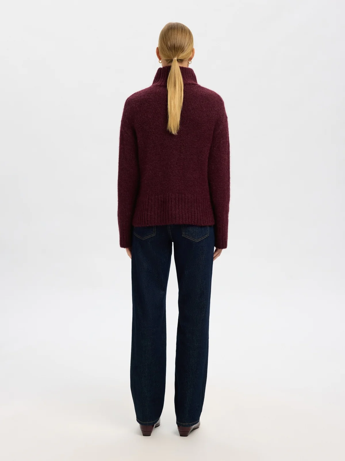 Gabriella ls knit high neck genser - fig - Image 3