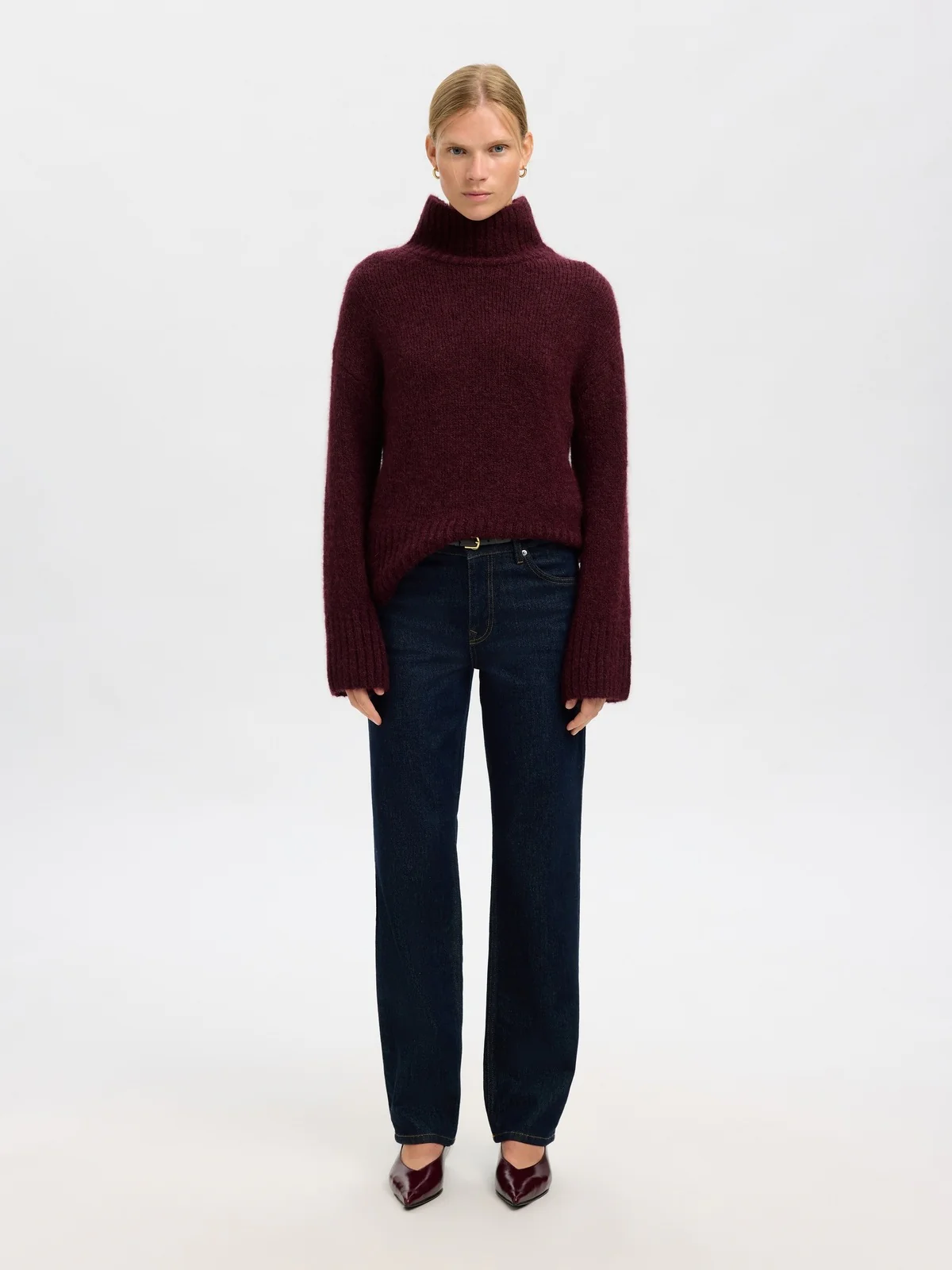 Gabriella ls knit high neck genser - fig - Image 4