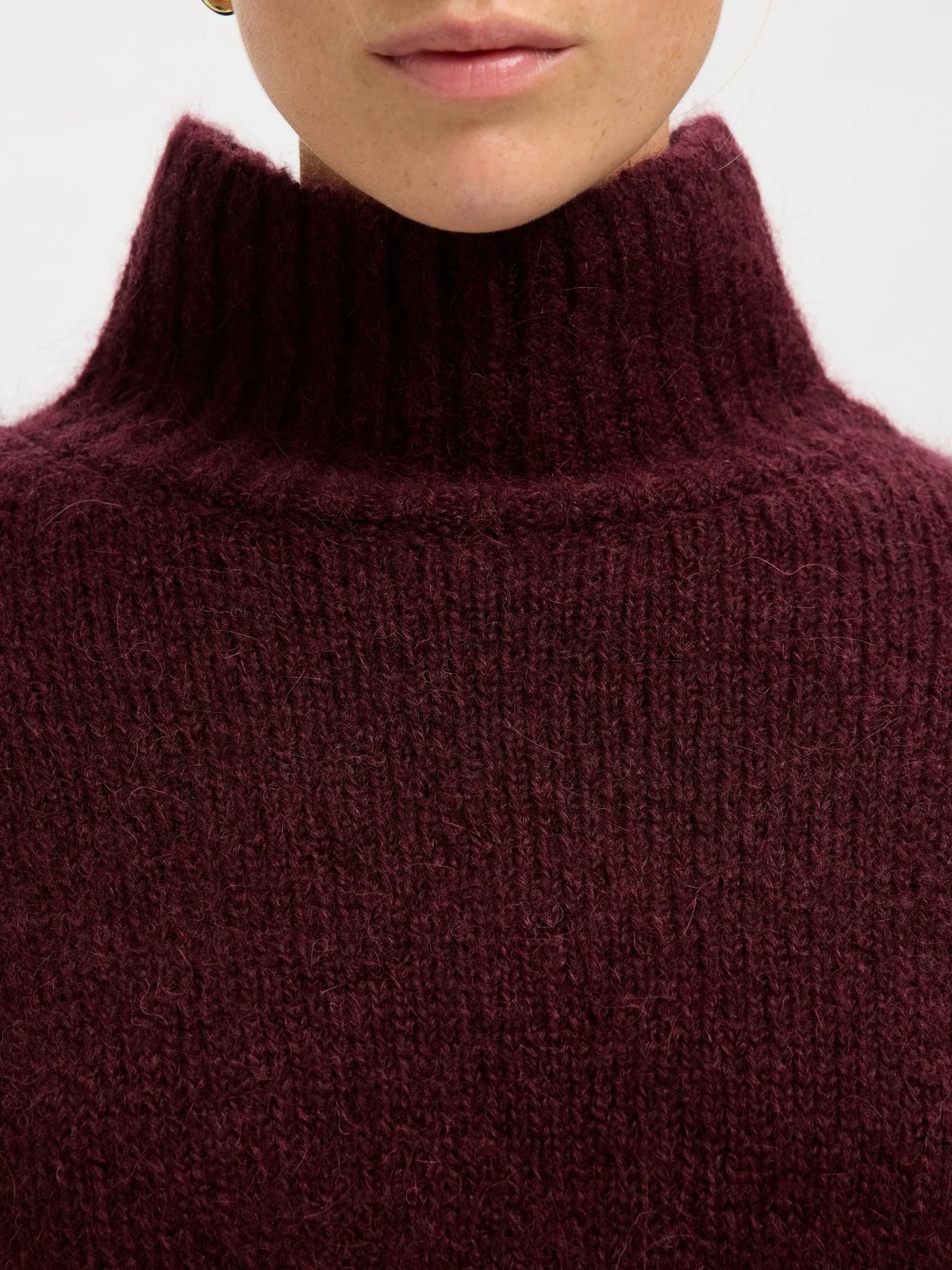 Gabriella ls knit high neck genser - fig - Image 5