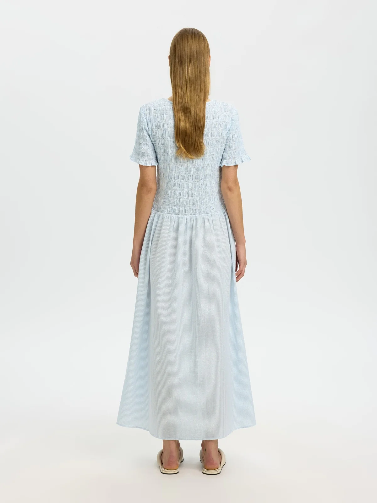 Hannah ankel kjole - cashmere blue - Image 2
