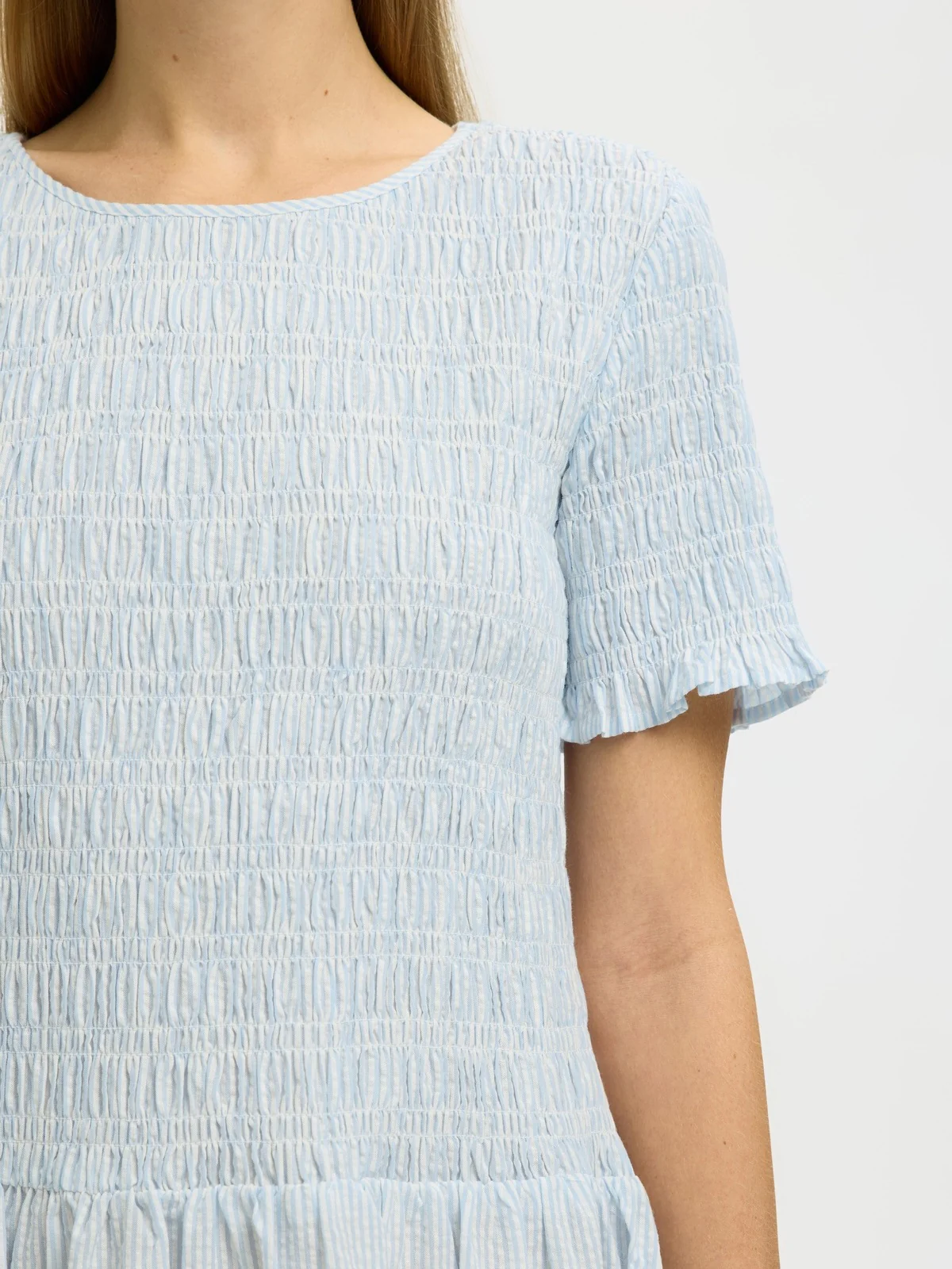 Hannah ankel kjole - cashmere blue - Image 4