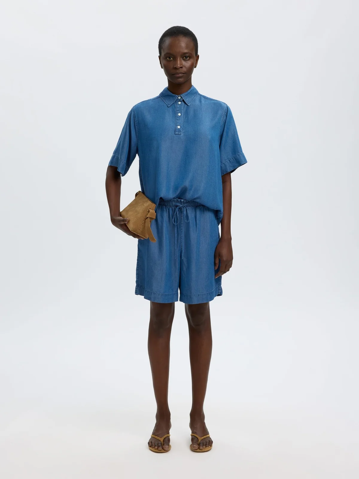 Janna polo t-skjorte - medium blue denim - Image 4
