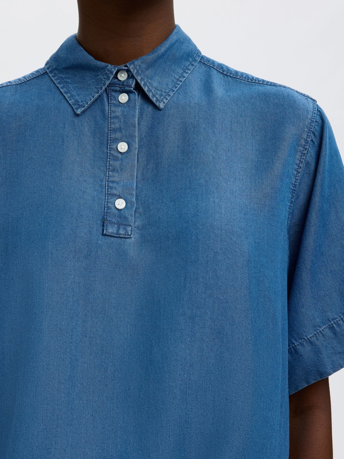 Janna polo t-skjorte - medium blue denim - Image 5