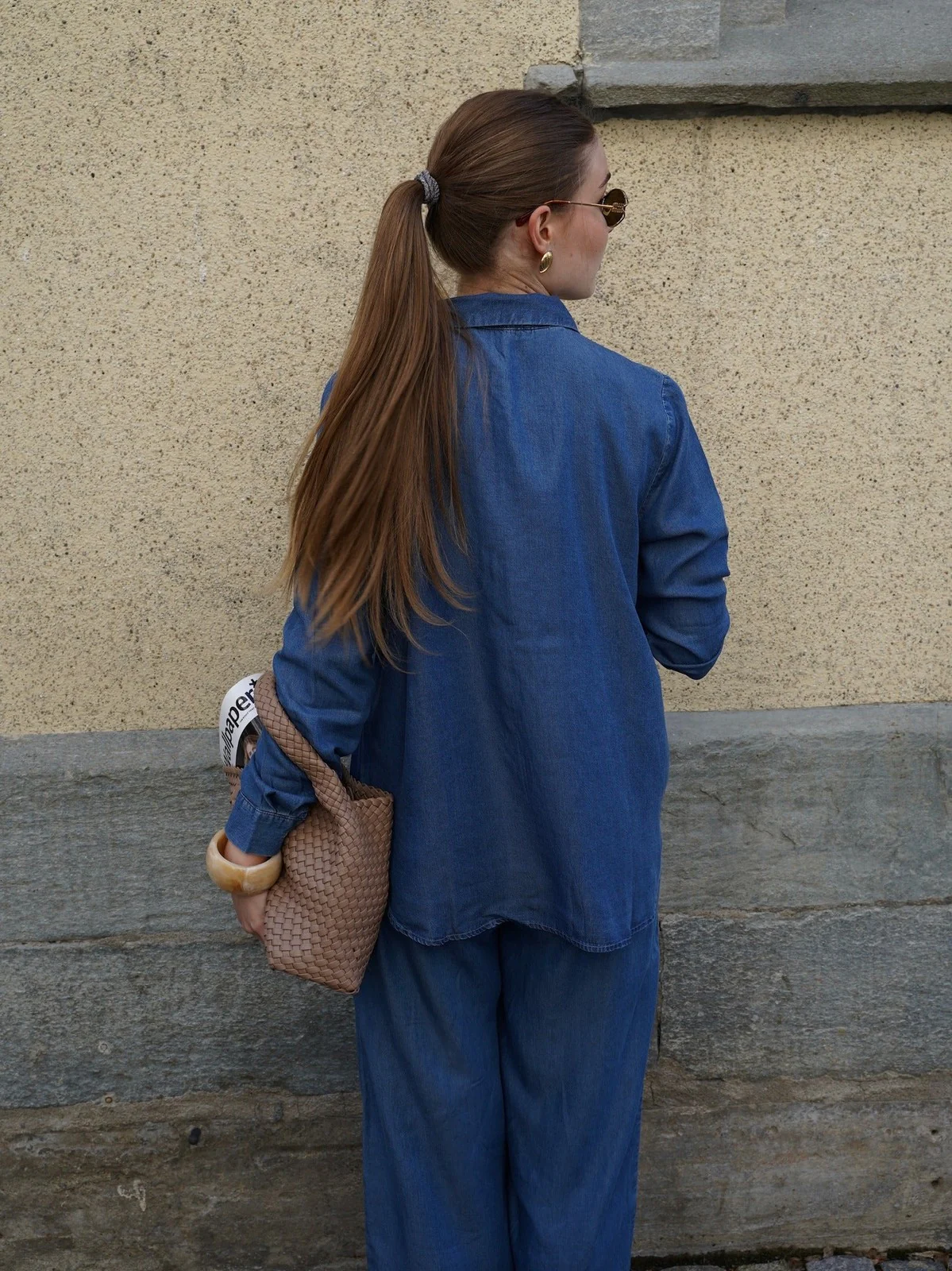 Janna viva skjorte - medium blue denim - Image 6