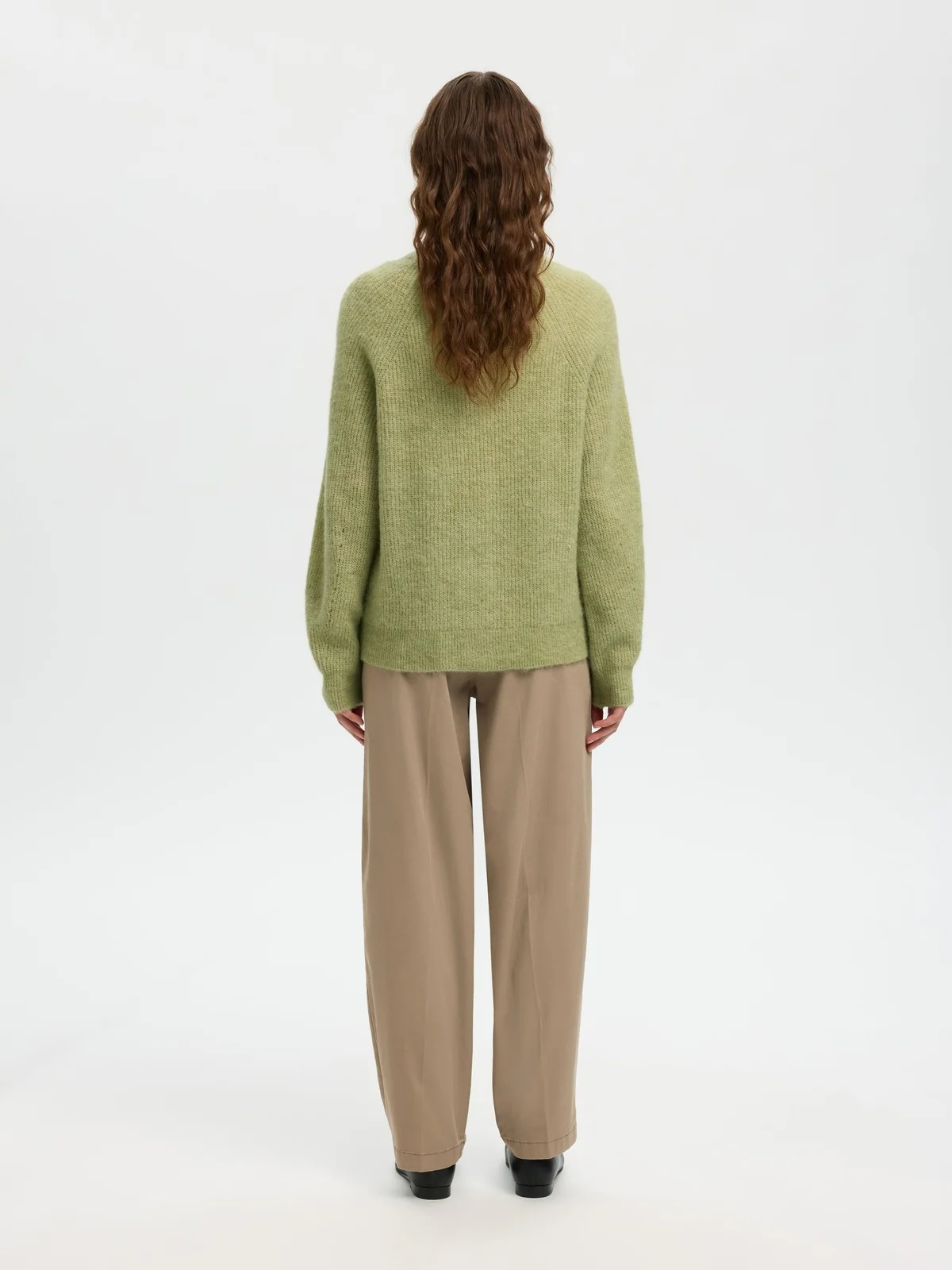 Lulu knit short cardigan - lint - Image 5