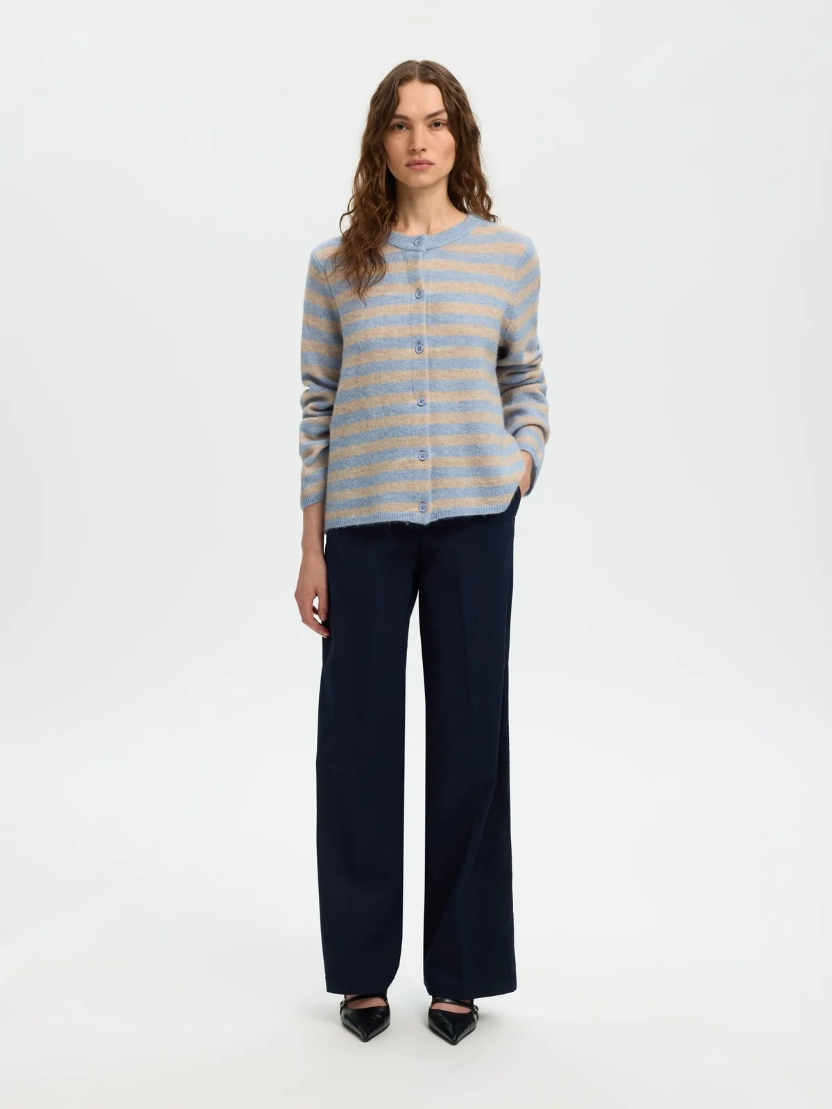 Lulu new knit cardigan - cashmere blue - Image 4