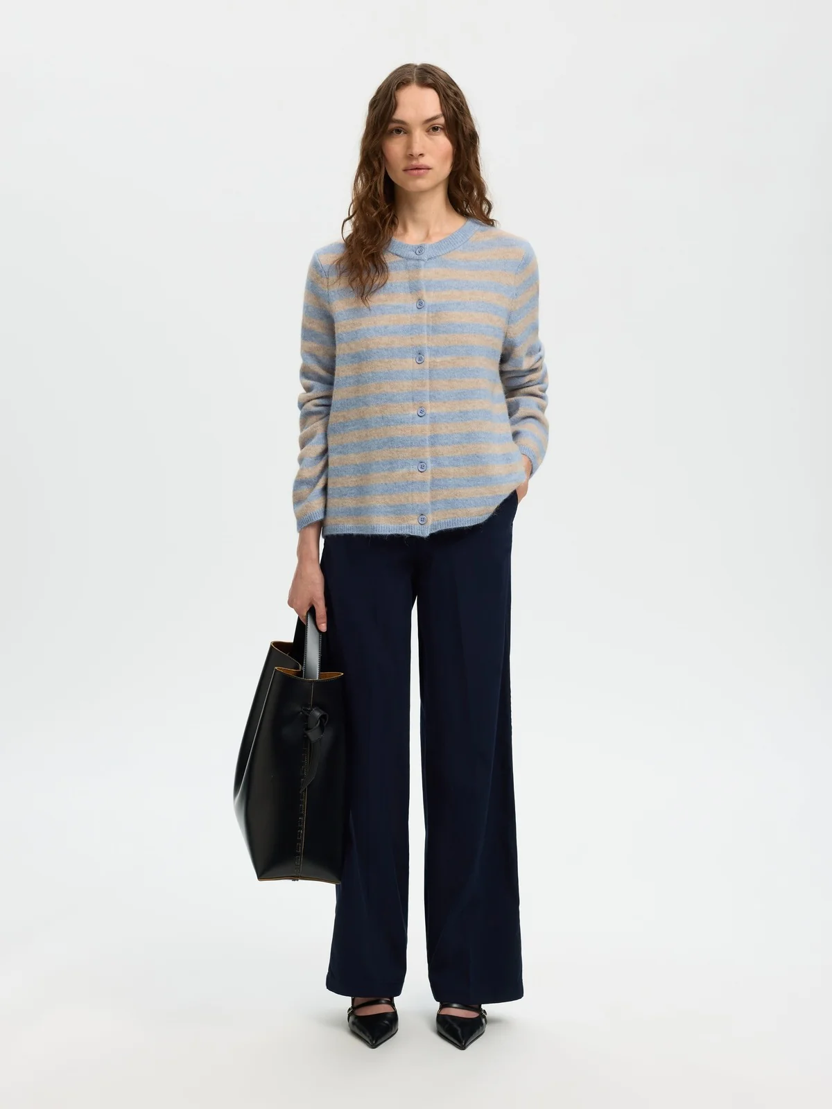 Lulu new knit cardigan - cashmere blue - Image 6