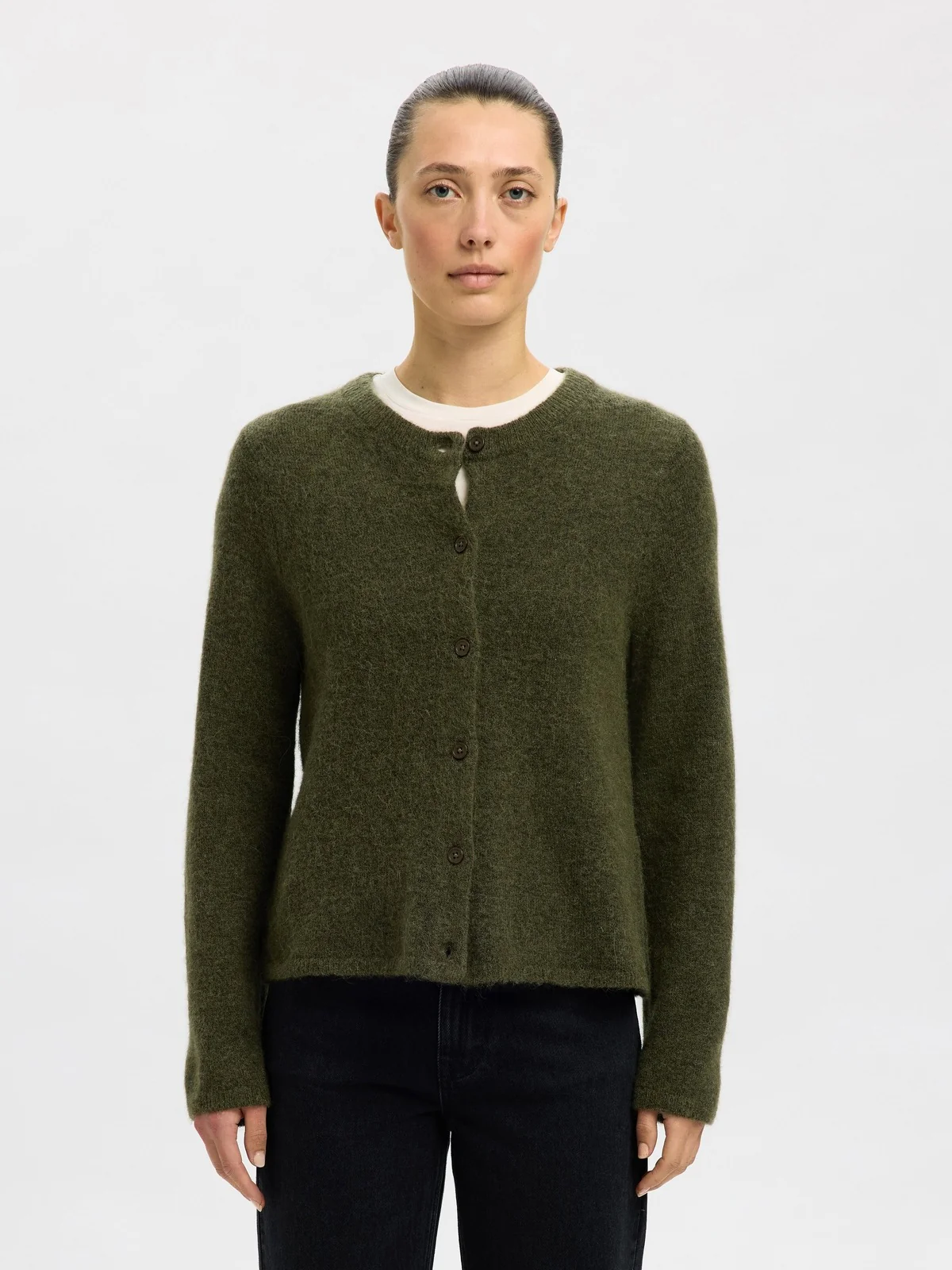 Lulu new knit cardigan - kalamata - Image 4