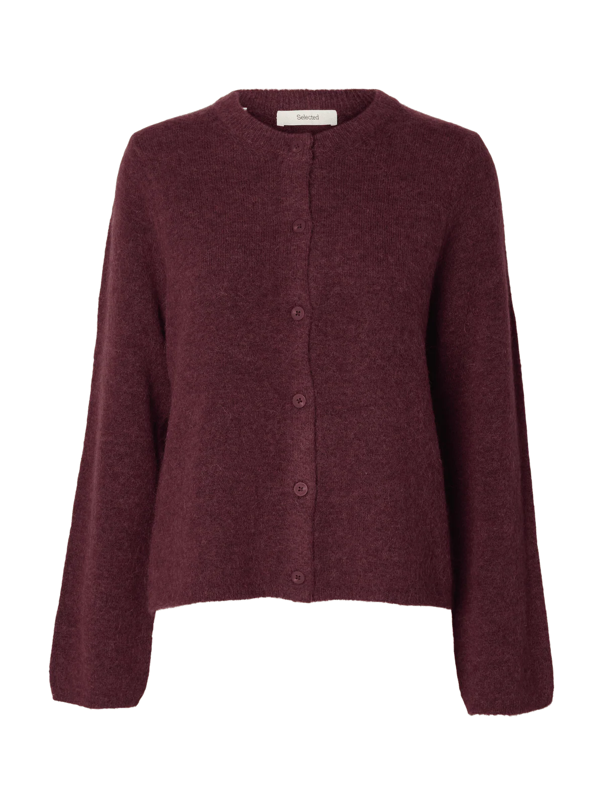 Lulu new knit cardigan - tawny port