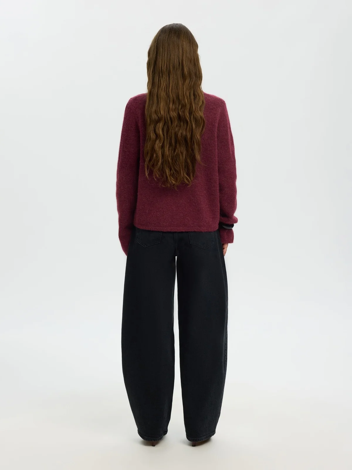 Lulu new knit cardigan - tawny port - Image 4