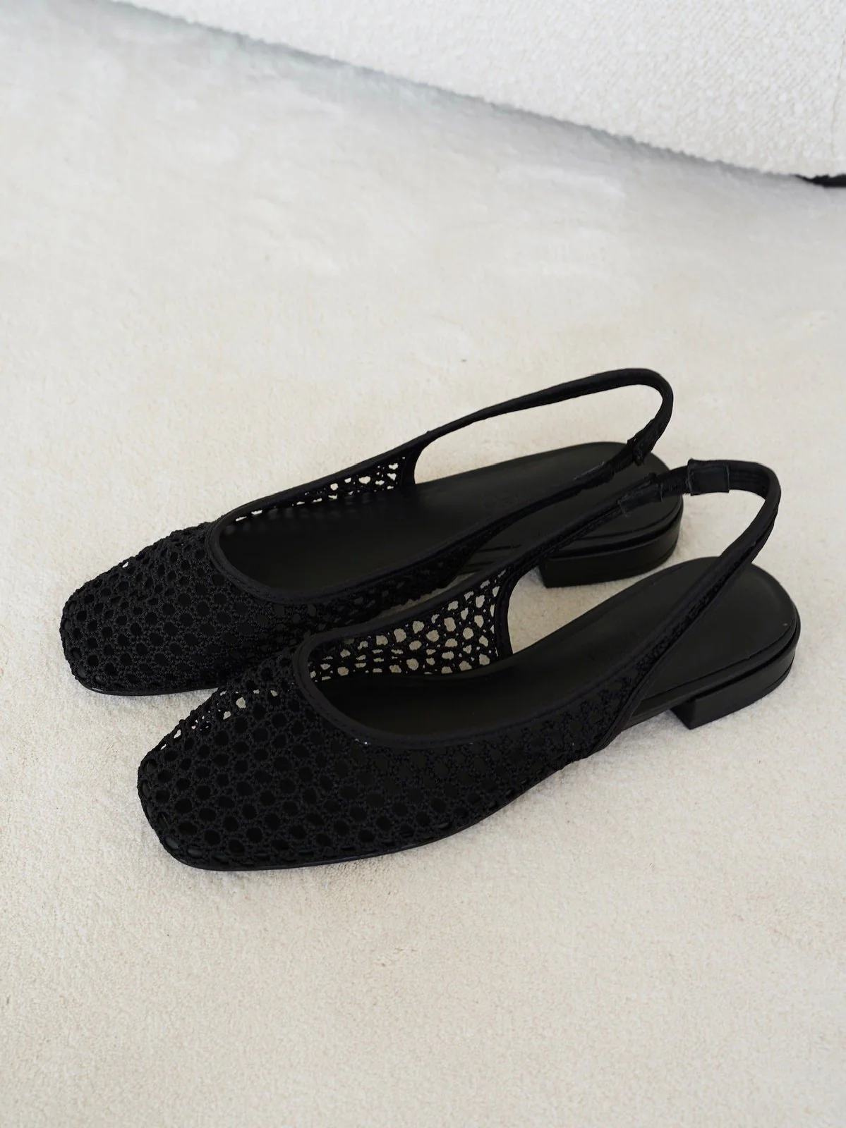 Michelle braided slingback ballerina - black - Image 2