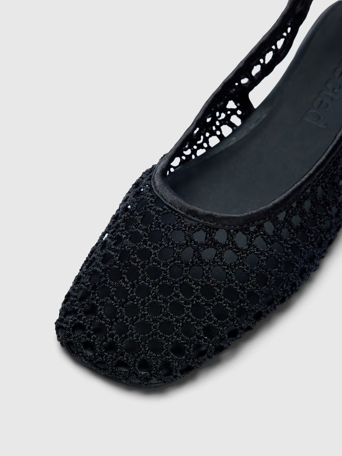Michelle braided slingback ballerina - black - Image 4