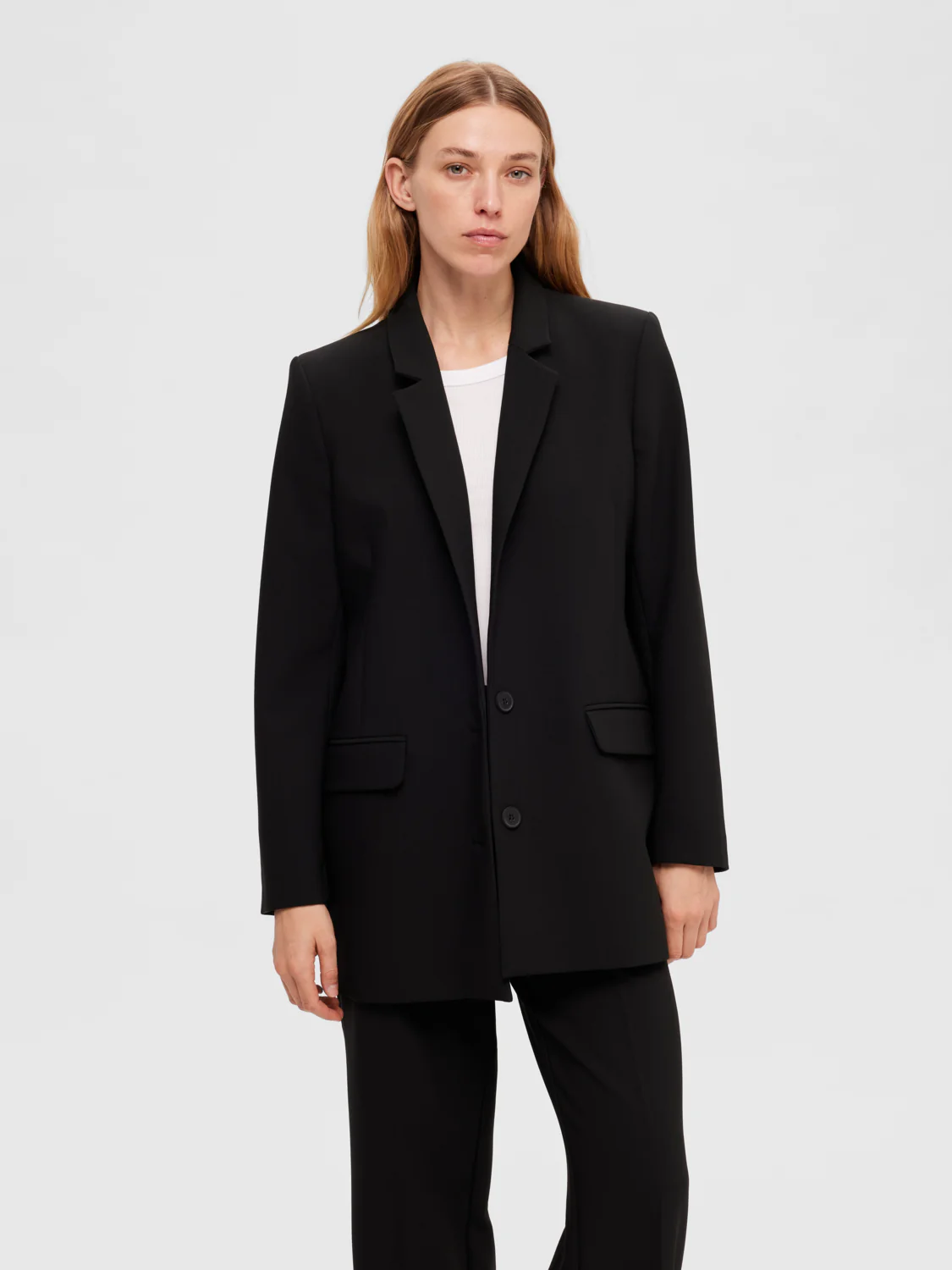 Rita relaxed blazer - black - Image 3