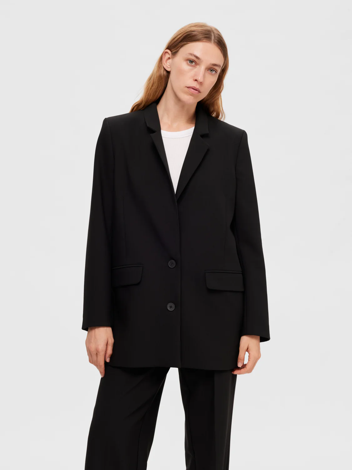 Rita relaxed blazer - black - Image 7