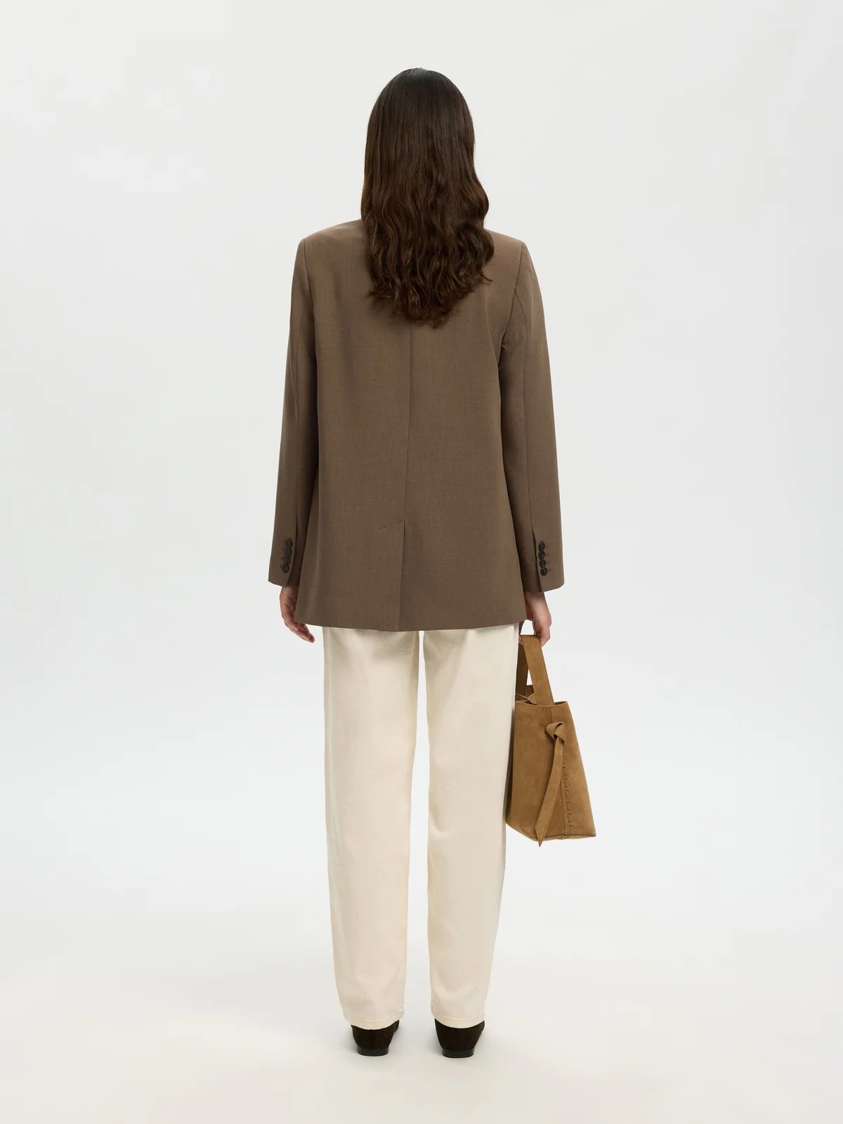 Rita relaxed blazer - chocolate chip - Image 3