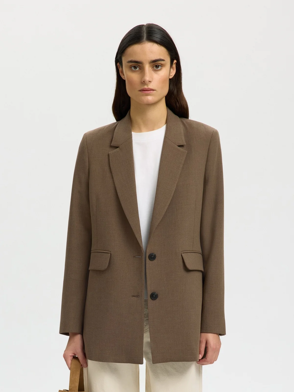 Rita relaxed blazer - chocolate chip - Image 5