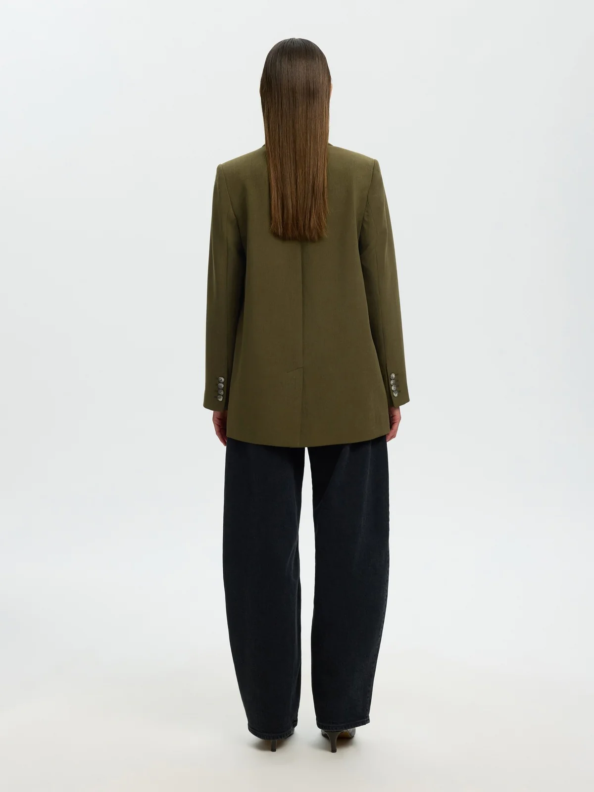 Rita relaxed blazer - fir green - Image 4