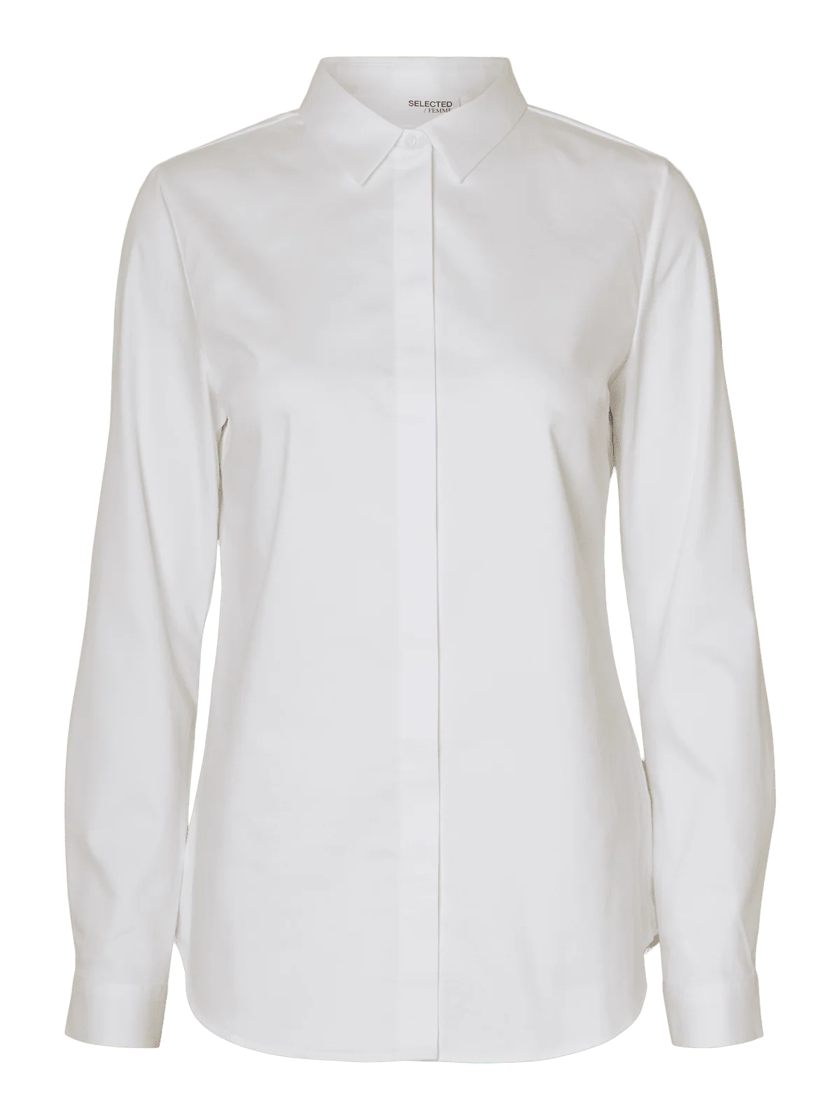 Romie fitted skjorte - bright white