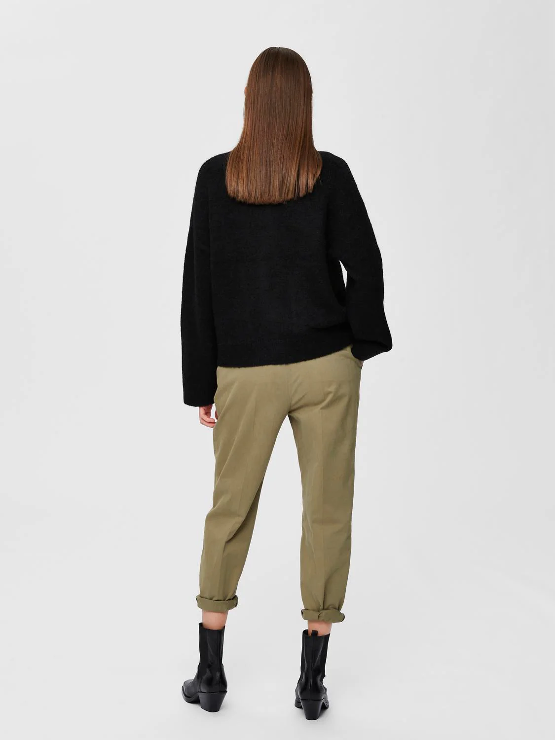 Sia knit zipper cardigan - black - Image 5