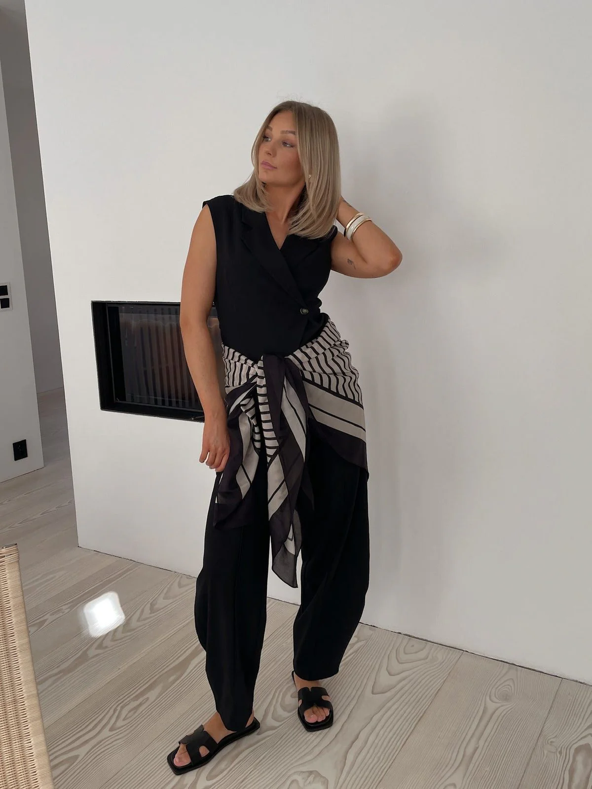 Sia sarong skjerf - pirate black