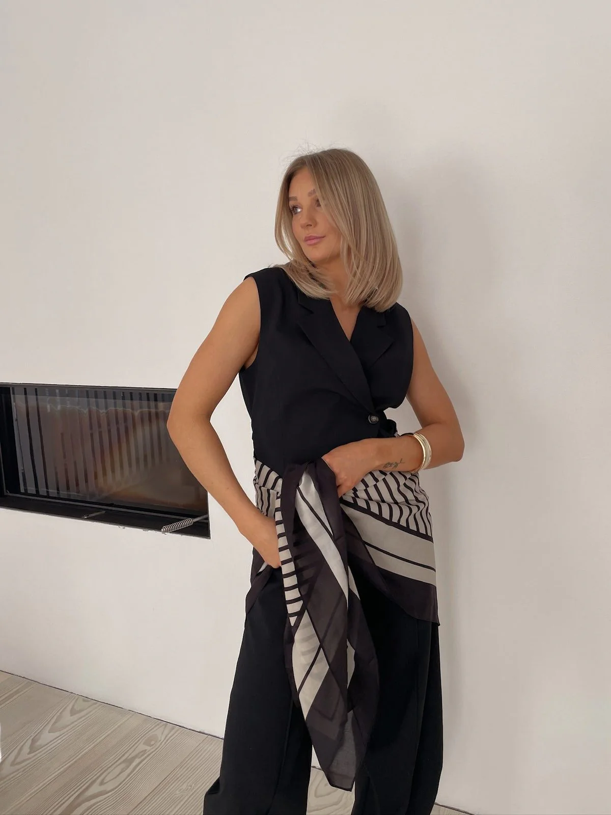 Sia sarong skjerf - pirate black - Image 5