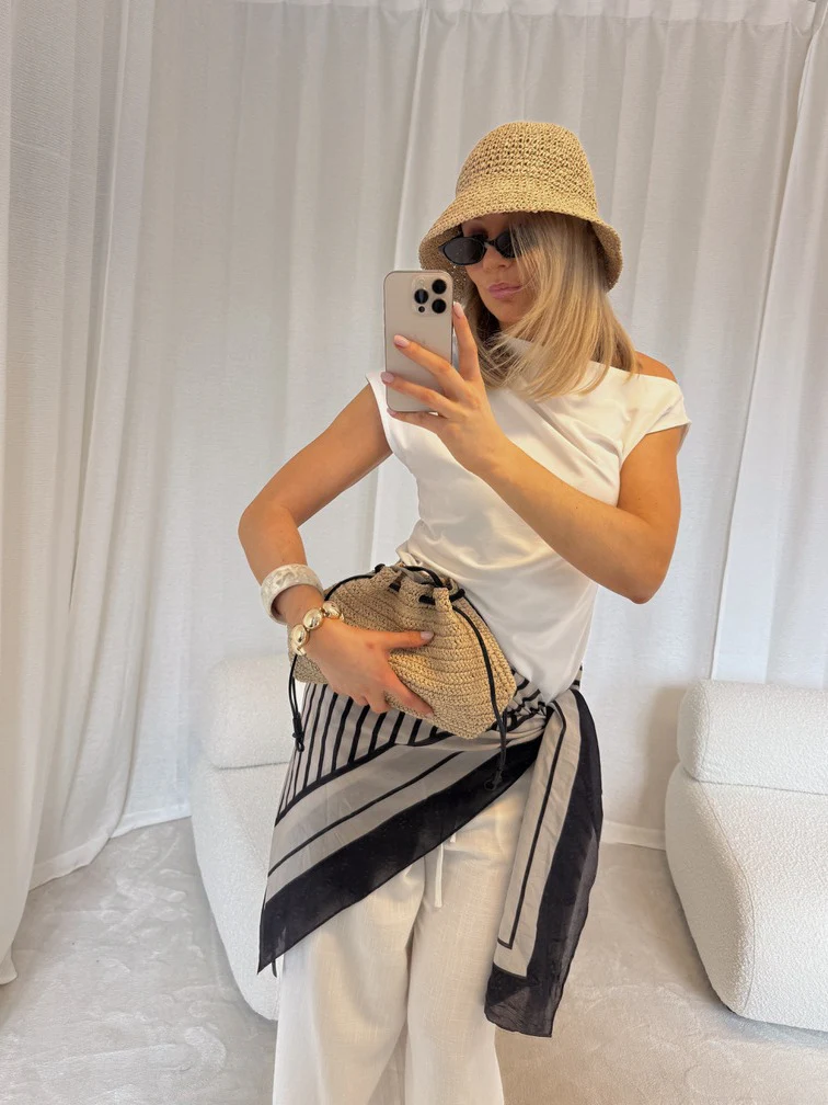 Sia sarong skjerf - pirate black - Image 6