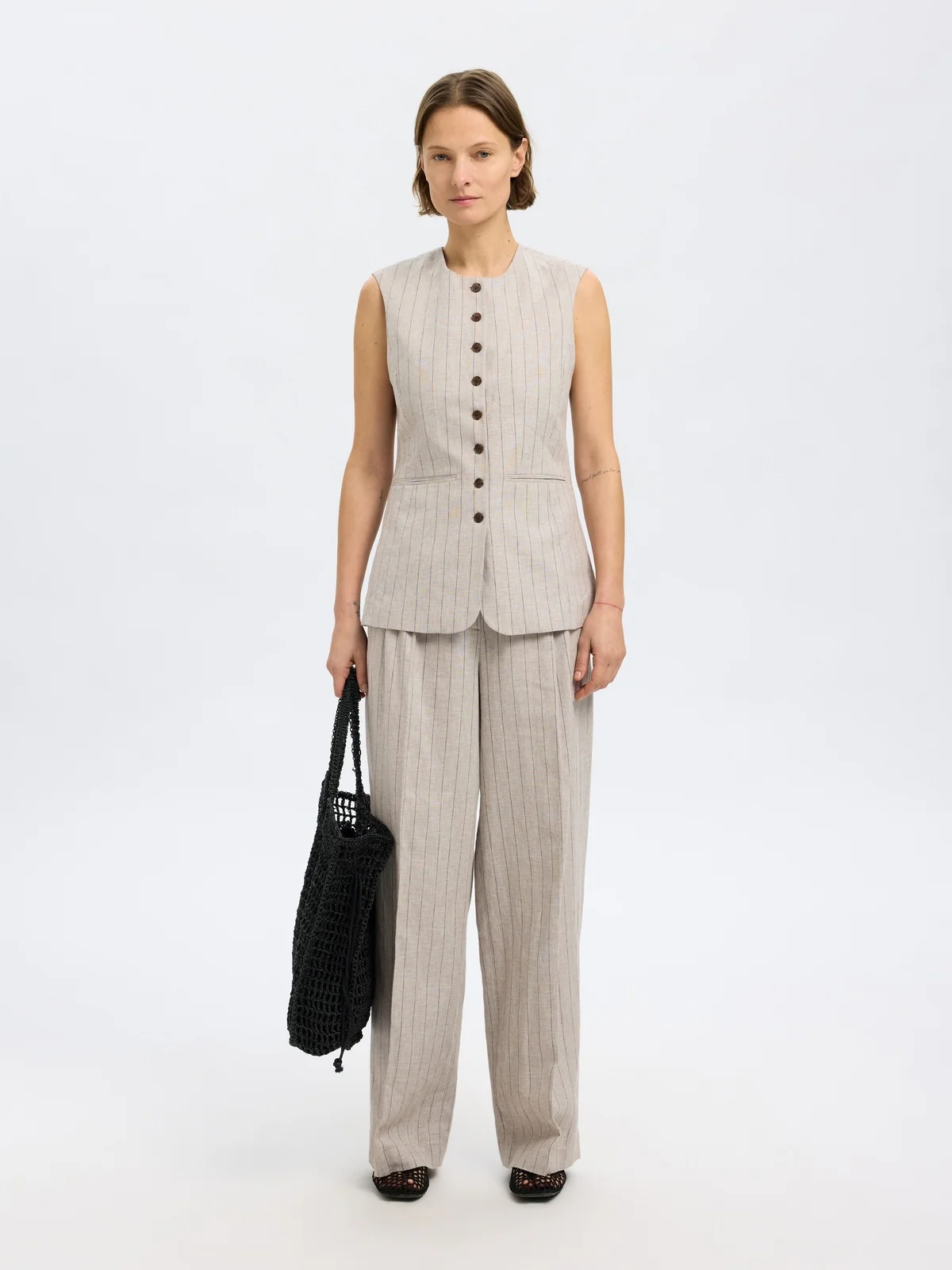 Vilka sun lang vest - oatmeal - Image 7