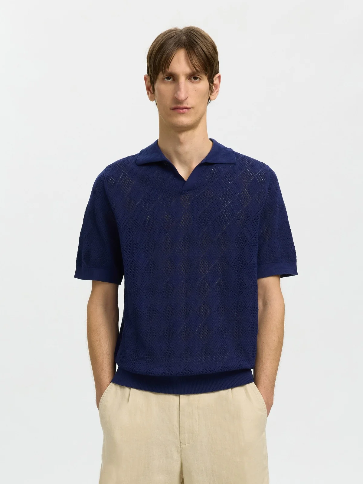 Arco knit polo skjorte - ocean cavern - Image 2